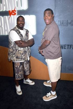 LAS VEGAS, NEVADA - SEPTEMBER 13: Tracy Morgan and Tracy Morgan Jr. at Netflix s Canelo v Crawford Fight Night at Allegiant Stadium on September 13, 2025 in Las Vegas, Nevada. Copyright: xDeexDeexCarterx