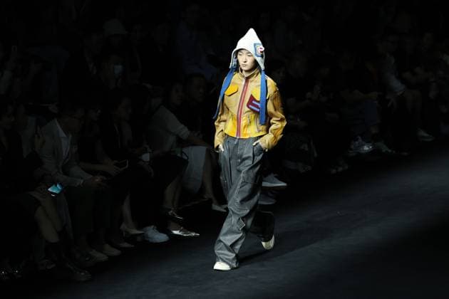 BEIJING, CHINA - SEPTEMBER 14: A model walks the runway at the CHNNYU & ZAKER collection by designers Chen Yu and Koji Udo on day 10 of China Fashion Week AW25 Collection at 798Â·751 PARK on September 14, 2025 in Beijing, China.  Copyright: xChinaxNewsxServicex 111590828330