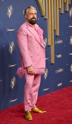 Ildo Damiano arrives for the 77th annual Primetime Emmy Awards at the Peacock Theater in Los Angeles on Sunday, September 14, 2025.  LAP2025091407 CHISxCHEW