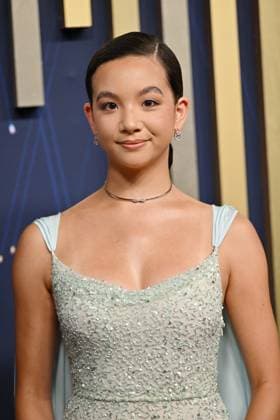 Sarah Bock arrives for the 77th annual Primetime Emmy Awards at the Peacock Theater in Los Angeles on Sunday, September 14, 2025.  LAP2025091459 CHISxCHEW