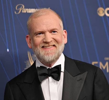 Paul Thureen arrives for the 77th annual Primetime Emmy Awards at the Peacock Theater in Los Angeles on Sunday, September 14, 2025.  LAP2025091491 CHISxCHEW