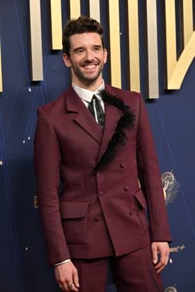 Michael Urie arrives for the 77th annual Primetime Emmy Awards at the Peacock Theater in Los Angeles on Sunday, September 14, 2025.  LAP2025091493 CHISxCHEW