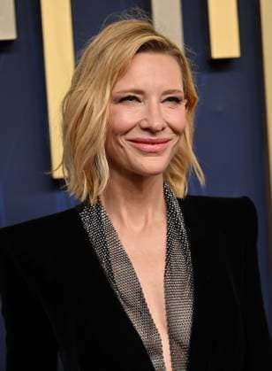 Cate Blanchett arrives for the 77th annual Primetime Emmy Awards at the Peacock Theater in Los Angeles on Sunday, September 14, 2025.  LAP20250914117 CHISxCHEW
