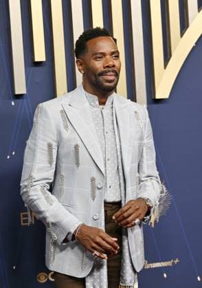 Colman Domingo arrives for the 77th annual Primetime Emmy Awards at the Peacock Theater in Los Angeles on Sunday, September 14, 2025.  LAP20250914144 CHISxCHEW