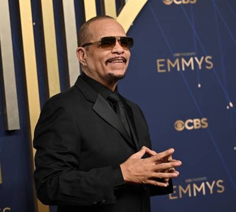 Ice-T arrives for the 77th annual Primetime Emmy Awards at the Peacock Theater in Los Angeles on Sunday, September 14, 2025.  LAP20250914211 CHISxCHEW