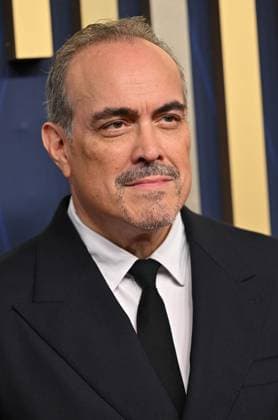 David Zayas arrives for the 77th annual Primetime Emmy Awards at the Peacock Theater in Los Angeles on Sunday, September 14, 2025.  LAP20250914213 CHISxCHEW