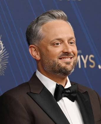 Nate Bargatze arrives for the 77th annual Primetime Emmy Awards at the Peacock Theater in Los Angeles on Sunday, September 14, 2025.  LAP20250914224 CHISxCHEW