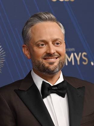 Nate Bargatze arrives for the 77th annual Primetime Emmy Awards at the Peacock Theater in Los Angeles on Sunday, September 14, 2025.  LAP20250914225 CHISxCHEW
