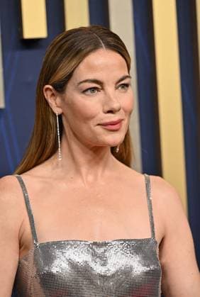 Michelle Monaghan arrives for the 77th annual Primetime Emmy Awards at the Peacock Theater in Los Angeles on Sunday, September 14, 2025.  LAP20250914246 CHISxCHEW