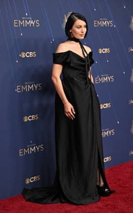 Marta Pozzan arrives for the 77th annual Primetime Emmy Awards at the Peacock Theater in Los Angeles on Sunday, September 14, 2025.  LAP20250914270 CHISxCHEW