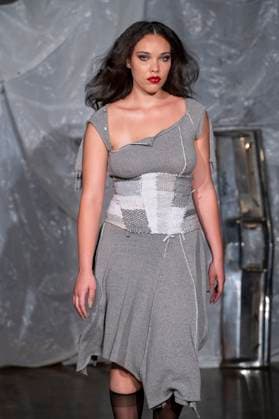 Gabe Gordon - Runway - Spring 2026, New York Fashion Week, USA - 14 Sep 2025 A model walks the runway for the Gabe Gordon fashion show during the Spring 2026 New York Fashion Week at DCTV in New York City. New York United States Copyright: xRonxAdarx xSOPAxImagesx _radar_gordon_20250914_20092