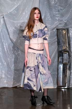 Gabe Gordon - Runway - Spring 2026, New York Fashion Week, USA - 14 Sep 2025 A model walks the runway for the Gabe Gordon fashion show during the Spring 2026 New York Fashion Week at DCTV in New York City. New York United States Copyright: xRonxAdarx xSOPAxImagesx _radar_gordon_20250914_20178