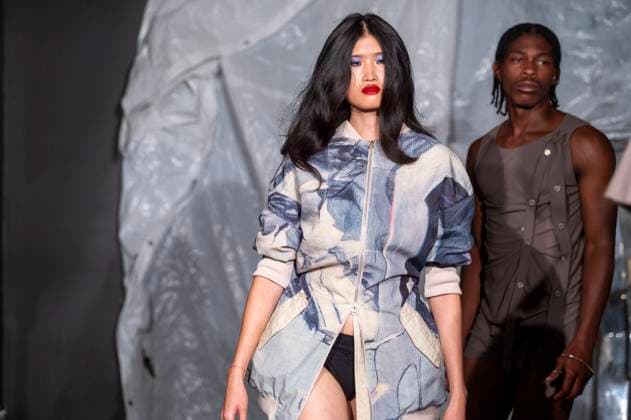 Gabe Gordon - Runway - Spring 2026, New York Fashion Week, USA - 14 Sep 2025 Models walk the runway finale for the Gabe Gordon fashion show during Spring 2026 New York Fashion Week at DCTV in New York City. New York United States Copyright: xRonxAdarx xSOPAxImagesx _radar_gordon_20250914_20313