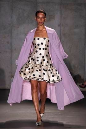 Bach Mai - Runway - Spring 2026, New York Fashion Week, USA - 14 Sep 2025 A model walks the runway for the Bach Mai fashion show during the Spring 2026 New York Fashion Week at Genesis House in New York City. New York United States Copyright: xRonxAdarx xSOPAxImagesx _radar_mai_20250914_21021