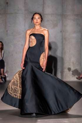 Bach Mai - Runway - Spring 2026, New York Fashion Week, USA - 14 Sep 2025 A model walks the runway for the Bach Mai fashion show during the Spring 2026 New York Fashion Week at Genesis House in New York City. New York United States Copyright: xRonxAdarx xSOPAxImagesx _radar_mai_20250914_21176