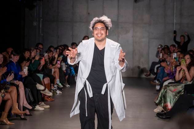 Bach Mai - Runway - Spring 2026, New York Fashion Week, USA - 14 Sep 2025 Bach Mai walks the runway finale for the Bach Mai fashion show during the Spring 2026 New York Fashion Week at Genesis House in New York City. New York United States Copyright: xRonxAdarx xSOPAxImagesx _radar_mai_20250914_21271