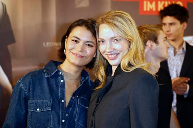 Tomomi Themann and Emilia Maier at the premiere of the movie Die Schule der magischen Tiere 4 at Lichtburg Essen, 14 09 2025 Foto:xT.xSchröerx xFuturexImagex schule_5961