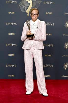 Jeff Hiller with the Emmy for Best Supporting Actor in a Comedy Series Somebody Somewhere at the 77 Primetime Emmy Awards 2025 Photocall at the Peacock Theater Los Angeles, 14 09 2025 Foto:xD.xStarbuckx xFuturexImagex emmy_5848