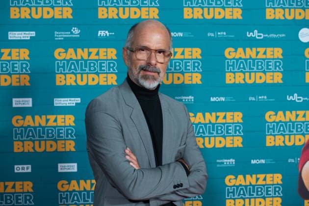 Christoph Maria HERBST, actor, red carpet, red carpet show, arrival, arrival, film premiere GANZER HALBER BRUDER on 15 09 2025 at the Cinedom cinema in Cologne,