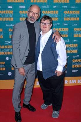 Christoph Maria Herbst and Nico Randel at the premiere of the movie Ganzer halber Bruder at Cinedom Cologne, 15 09 2025 Foto:xR.xSchmiegeltx xFuturexImagex bruder_5932