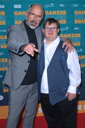 Christoph Maria Herbst and Nico Randel at the premiere of the movie Ganzer halber Bruder at Cinedom Cologne, 15 09 2025 Foto:xR.xSchmiegeltx xFuturexImagex bruder_5934
