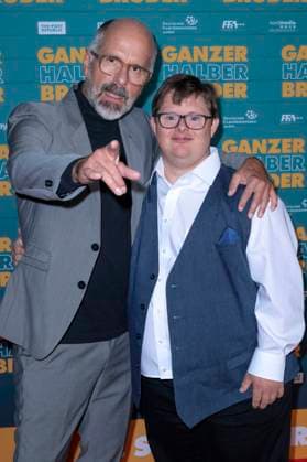 Christoph Maria Herbst and Nico Randel at the premiere of the movie Ganzer halber Bruder at Cinedom Cologne, 15 09 2025 Foto:xR.xSchmiegeltx xFuturexImagex bruder_5935