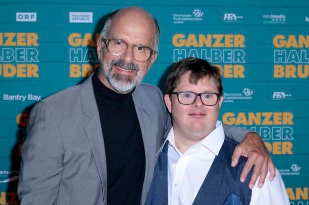 Christoph Maria Herbst and Nico Randel at the premiere of the movie Ganzer halber Bruder at Cinedom Cologne, 15 09 2025 Foto:xR.xSchmiegeltx xFuturexImagex bruder_5936