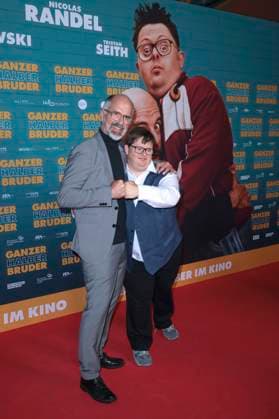Christoph Maria Herbst and Nico Randel at the premiere of the movie Ganzer halber Bruder at Cinedom Cologne, 15 09 2025 Foto:xR.xSchmiegeltx xFuturexImagex bruder_5937