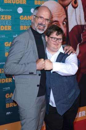 Christoph Maria Herbst and Nico Randel at the premiere of the movie Ganzer halber Bruder at Cinedom Cologne, 15 09 2025 Foto:xR.xSchmiegeltx xFuturexImagex bruder_5938