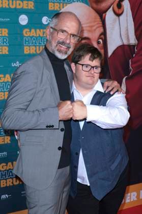 Christoph Maria Herbst and Nico Randel at the premiere of the movie Ganzer halber Bruder at Cinedom Cologne, 15 09 2025 Foto:xR.xSchmiegeltx xFuturexImagex bruder_5939