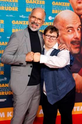 Actors Christoph Maria Herbst and Nico Randel at the premiere of the movie Ganzer Halber Bruder at Cinedom Cologne Cologne, 15 09 2025 NRW Germany Copyright: xChristophxHardtx