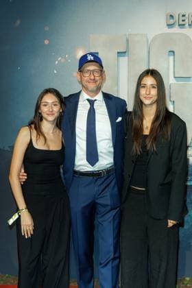 World premiere of The Tiger Emily Kusche, Frank Kusche and Marla Kusche at the world premiere of The Tiger at the cinema in the Kulturbrauerei on 15 09 2025 in Berlin Copyright: xEventpressxKochanx