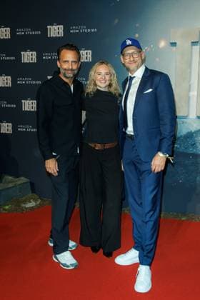 World premiere of The Tiger Eike Wolf and Frank Kusche at the world premiere of The Tiger at the cinema in the Kulturbrauerei on 15 09 2025 in Berlin Copyright: xEventpressxKochanx