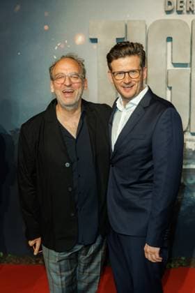 World premiere of The Tiger Heiko Maile and Dennis Gansel at the world premiere of The Tiger at the cinema in the Kulturbrauerei on 15 09 2025 in Berlin Copyright: xEventpressxKochanx