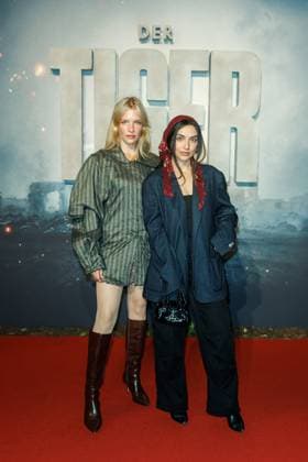 World premiere of The Tiger Bea Brocks and Aylin Öcal at the world premiere of The Tiger at the cinema in the Kulturbrauerei on 15 09 2025 in Berlin Copyright: xEventpressxKochanx