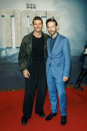 World premiere of The Tiger Eugen Bauder and Franz Dinda at the world premiere of The Tiger at the cinema in the Kulturbrauerei on 15 09 2025 in Berlin Copyright: xEventpressxKochanx