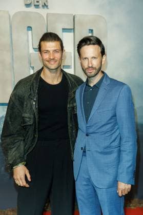 World premiere of The Tiger Eugen Bauder and Franz Dinda at the world premiere of The Tiger at the cinema in the Kulturbrauerei on 15 09 2025 in Berlin Copyright: xEventpressxKochanx
