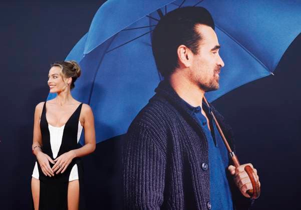 Margot Robbie arrives on the red carpet at the A Big Bold Beautiful Journey New York Premiere at AMC Lincoln Square Theater on Monday, September 15, 2025 in New York City  NYP20250915108 JOHNxANGELILLO