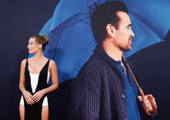 Margot Robbie arrives on the red carpet at the A Big Bold Beautiful Journey New York Premiere at AMC Lincoln Square Theater on Monday, September 15, 2025 in New York City  NYP20250915109 JOHNxANGELILLO