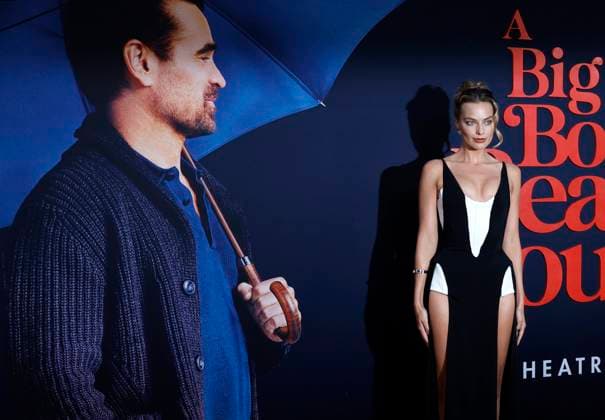 Margot Robbie arrives on the red carpet at the A Big Bold Beautiful Journey New York Premiere at AMC Lincoln Square Theater on Monday, September 15, 2025 in New York City  NYP20250915112 JOHNxANGELILLO