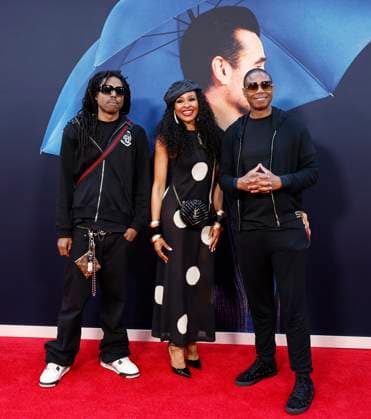 him Fresh, Janell Snowden and Doug E. Fresh arrive on the red carpet at the A Big Bold Beautiful Journey New York Premiere at AMC Lincoln Square Theater on Monday, September 15, 2025 in New York City  NYP20250915165 JOHNxANGELILLO
