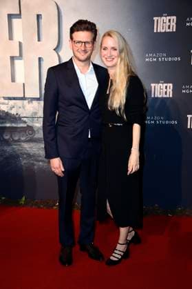 Dennis Gansel with his wife Ann Kristin at the premiere of the film The Tiger at the KulturBrauerei cinema in Berlin, 15 09 2025 Foto:xN.xKubelkax xFuturexImagex tiger_5928