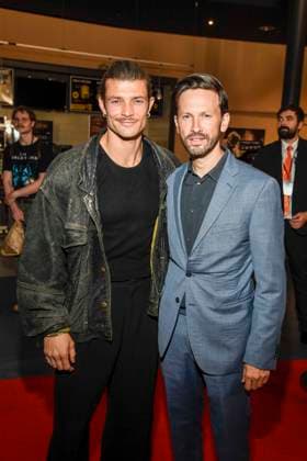 abb Eugen Bauder and Franz Dinda as guests on the red carpet at the world premiere of the Amazon film The Tiger at the cinema in the Kulturbrauerei, Berlin on 15 09 2025