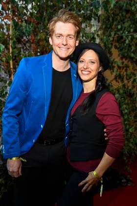 abb Johannes Heinrichs and Nadja Jo Klapper as guests on the red carpet at the world premiere of the Amazon film The Tiger at the cinema in the Kulturbrauerei, Berlin on 15 09 2025