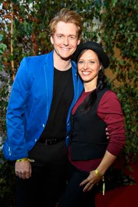 abb Johannes Heinrichs and Nadja Jo Klapper as guests on the red carpet at the world premiere of the Amazon film The Tiger at the cinema in the Kulturbrauerei, Berlin on 15 09 2025