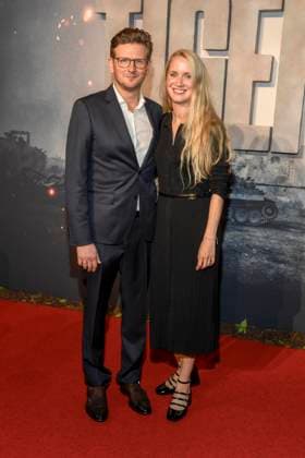 abb Dennis Gansel and his wife Ann Kristin as guests on the red carpet at the world premiere of the Amazon film The Tiger at the cinema in the Kulturbrauerei, Berlin on 15 09 2025