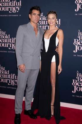 Colin Farrell and Margot Robbie at the premiere of the movie A Big Bold Beautiful Journey at AMC Lincoln Square New York, 15 09 2025 Foto:xB.xHinex xFuturexImagex beautiful_5959