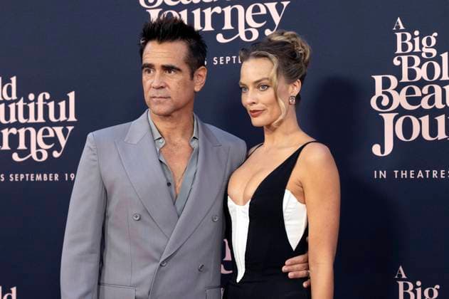 Colin Farrell and Margot Robbie at the premiere of the movie A Big Bold Beautiful Journey at AMC Lincoln Square New York, 15 09 2025 Foto:xB.xHinex xFuturexImagex beautiful_5961