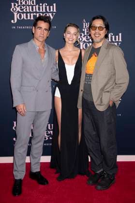 Colin Farrell, Margot Robbie and Kogonada at the premiere of the movie A Big Bold Beautiful Journey at AMC Lincoln Square New York, 15 09 2025 Foto:xB.xHinex xFuturexImagex beautiful_5962