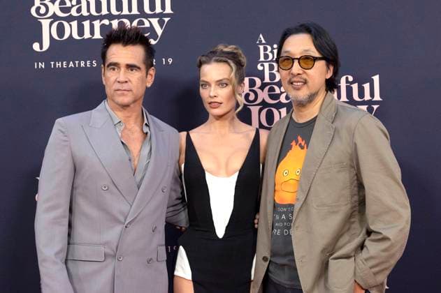 Colin Farrell, Margot Robbie and Kogonada at the premiere of the movie A Big Bold Beautiful Journey at AMC Lincoln Square New York, 15 09 2025 Foto:xB.xHinex xFuturexImagex beautiful_5963